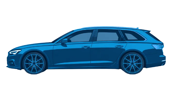 car (6) Image shows a cartoon image of a private hire taxi